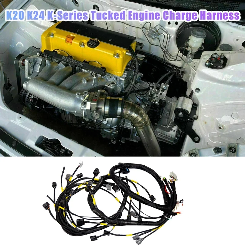 

Подключенный жгут двигателя K20 K24 K-Series для Honda Acura K-Swap Integra CRX EK EG Civic EP3 01-05 RSX 02-04