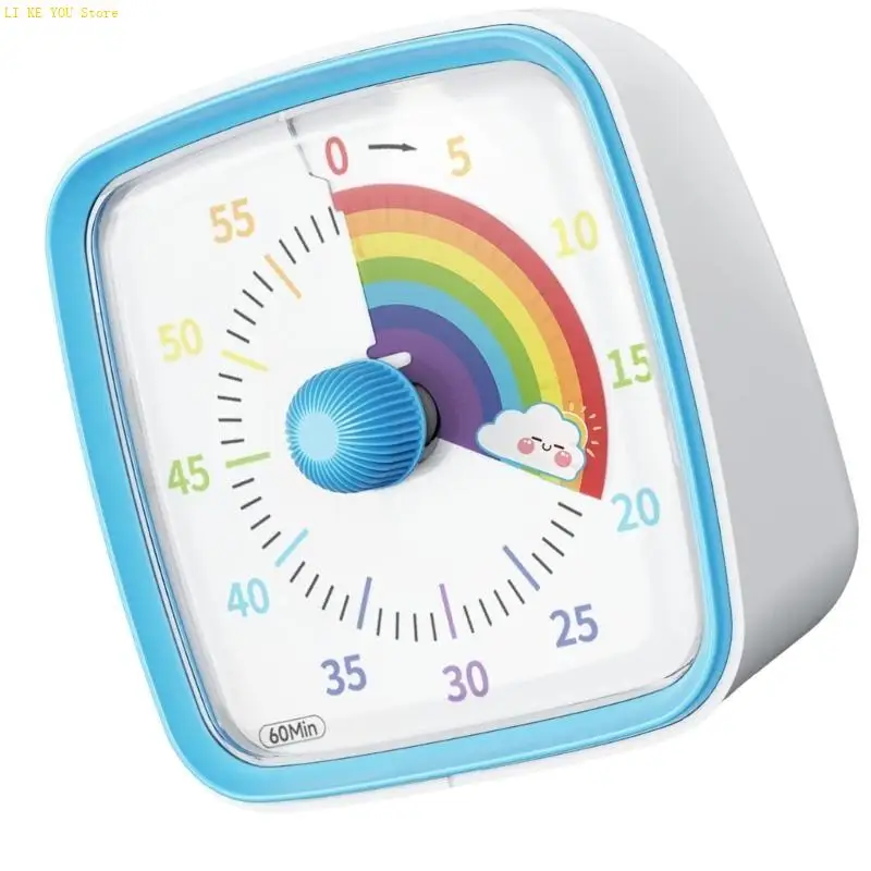 W3JE TIMERS SMALL TIMERS TIMERS مع قوس قزح Face Times Friendld مع تصميمات مرحة للطفل والكبار