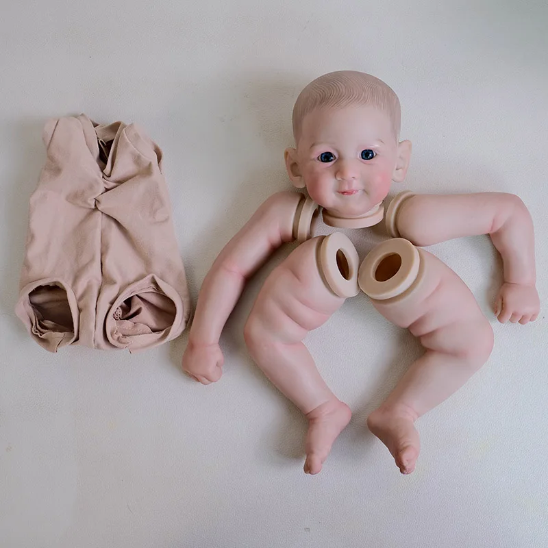 NPK 20'' New Bebe Henry Finished Reborn Baby Doll  Already Painted Lifelike Soft Touch Flexible 3D Skin with Hand Paint Hair