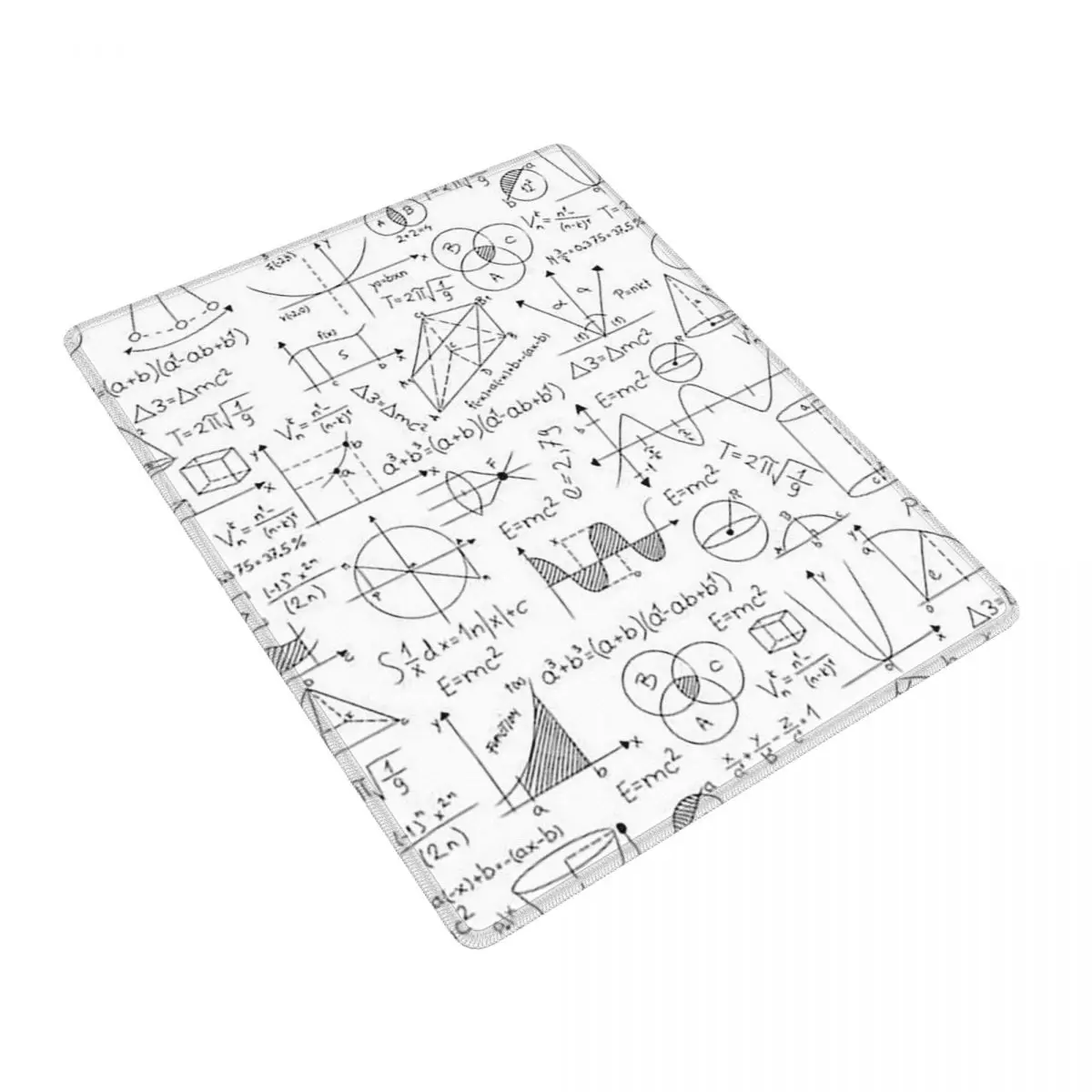 

Коврик для мыши с математическими формулами и цифрами, для геймеров, для ПК и ноутбуков, коврик для клавиатуры, игровой коврик для компьютерного стола, 7x9 дюймов (22x18 см)