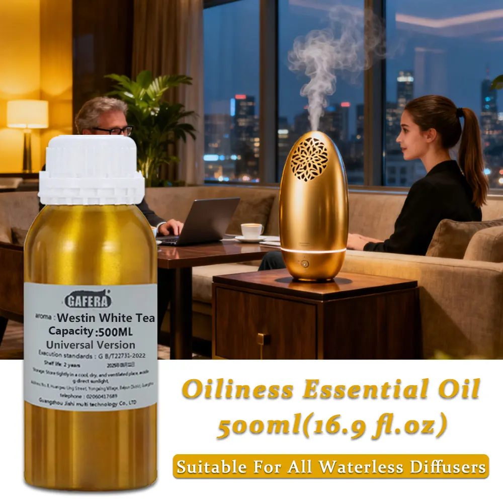 GAFERA 500ml(16.9 fl.oz) Westin White Tea Essential Oil - For All Waterless Diffuser, Hotel Diffuser Supplement Aromatherapy Oil