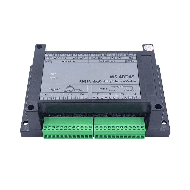 

Analog acquisition module 485 8 input and output temperature measurement supports PLC MODBUS expansion