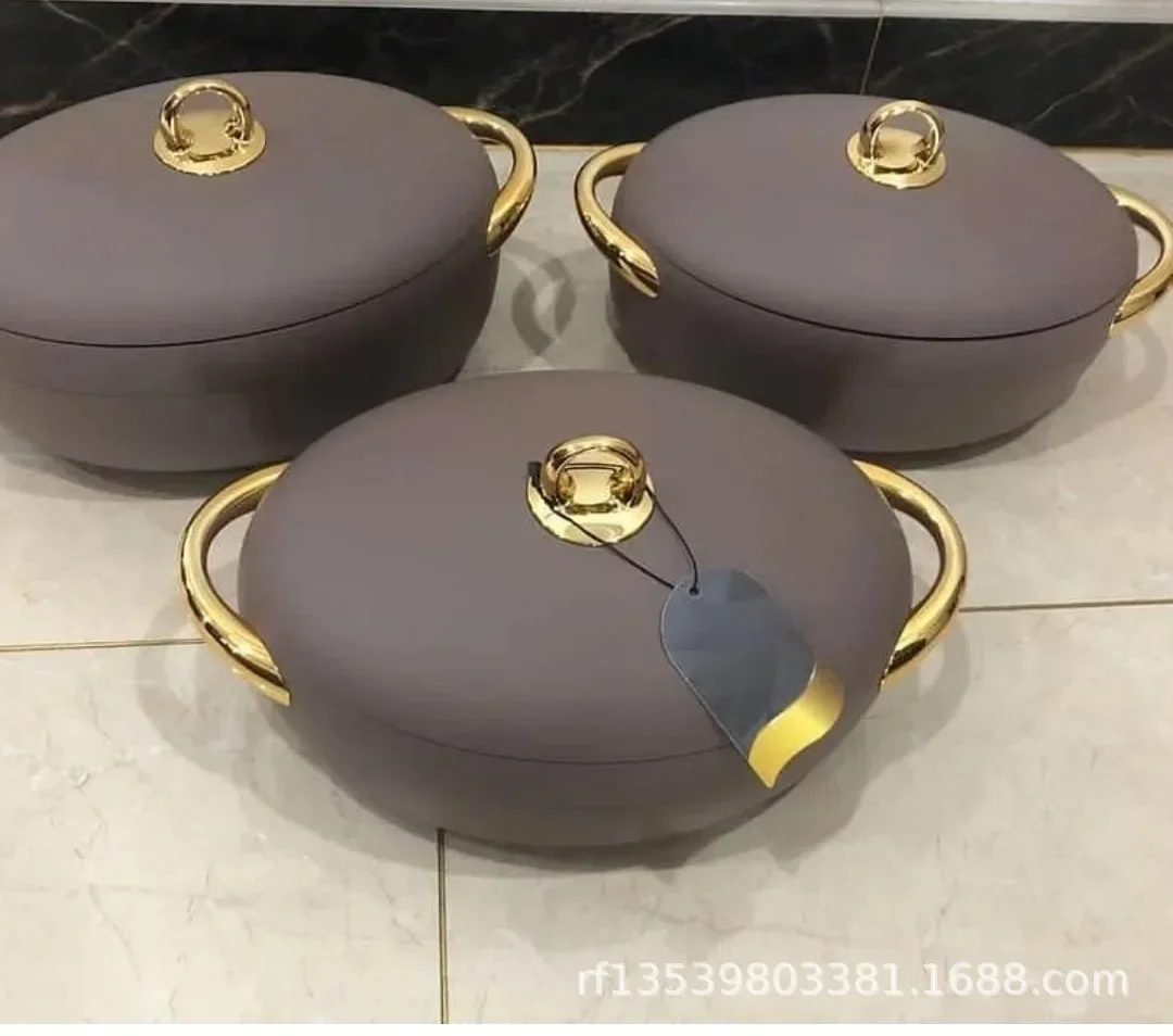 Heat preservation box2L2.5L3L exported to Africa foreign trade 3PCS set egg-shaped insulation box