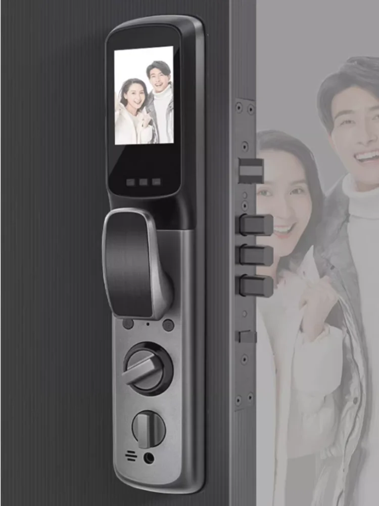 Full-Automatic 3D Face Recognition Intelligent Lock Household Password Lock Remote High-Definition Visual Intercom Entrance Door