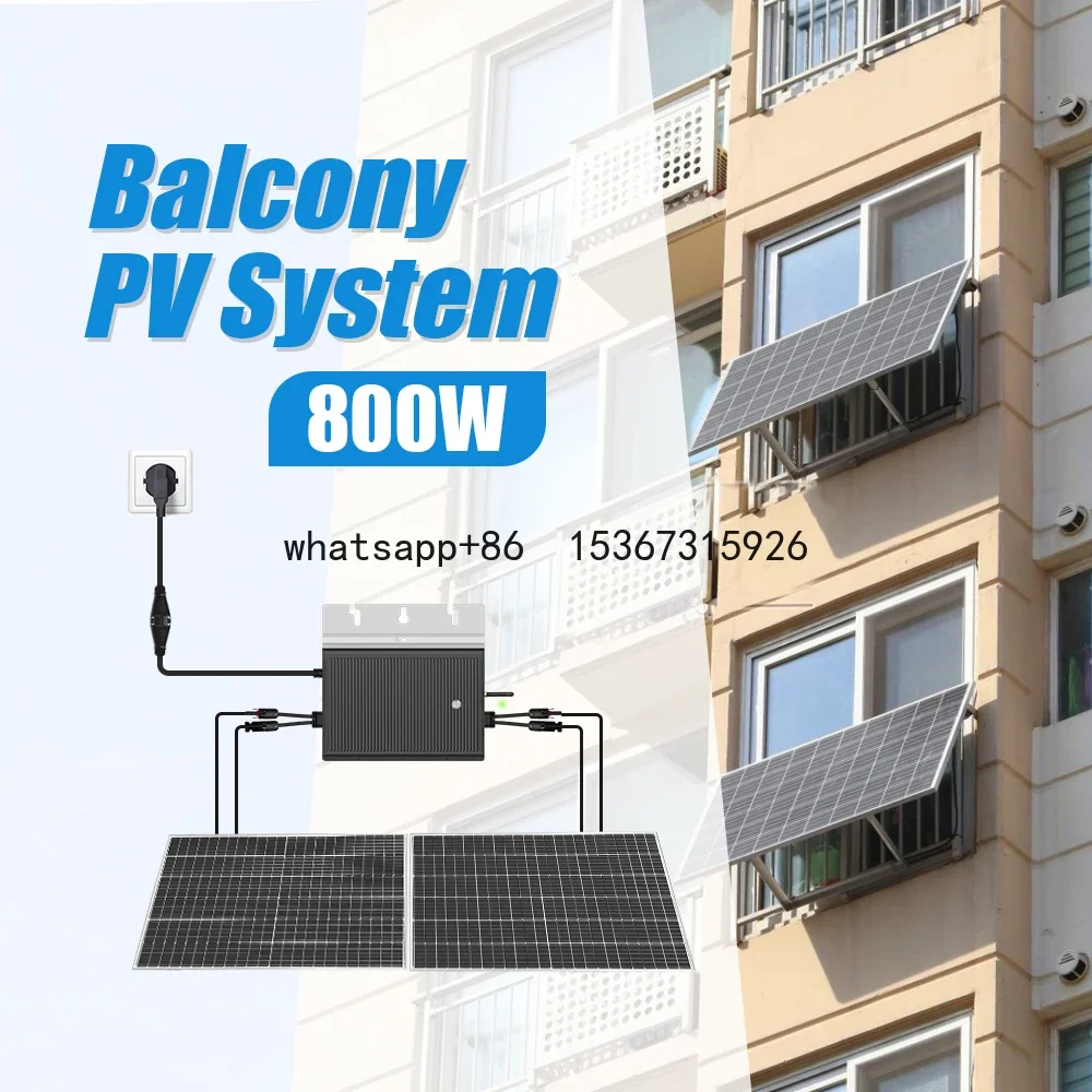 New Listing Balcony power plant  Mit Speicher  2kW Lithium Battery Balcony Power Plant 800W Micro Inverter Balcony Solar System