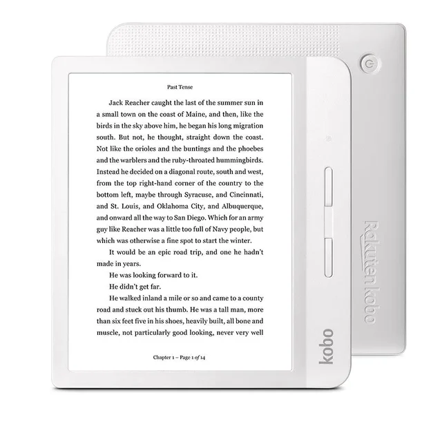 KOBO Libra H2O e-Reader 7 polegadas ebook 300PPI N873 IPX8 Tela