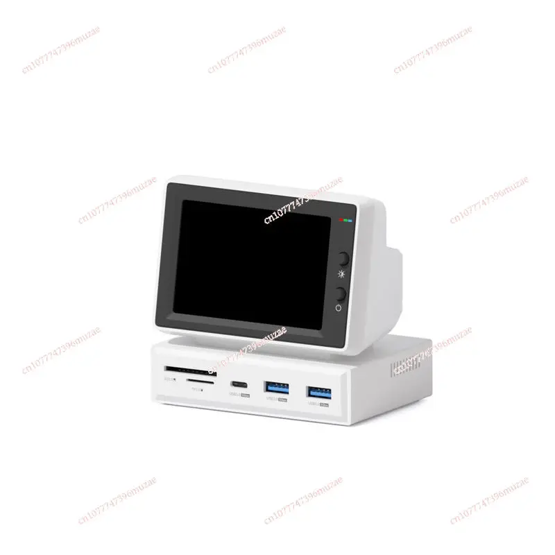 

3.5inch IPS Mini Screen AIDA64 Mini PC CPU RAM HDD Data Monitor Display Sub Screen with USB C Hub for Laptop PC MacBook