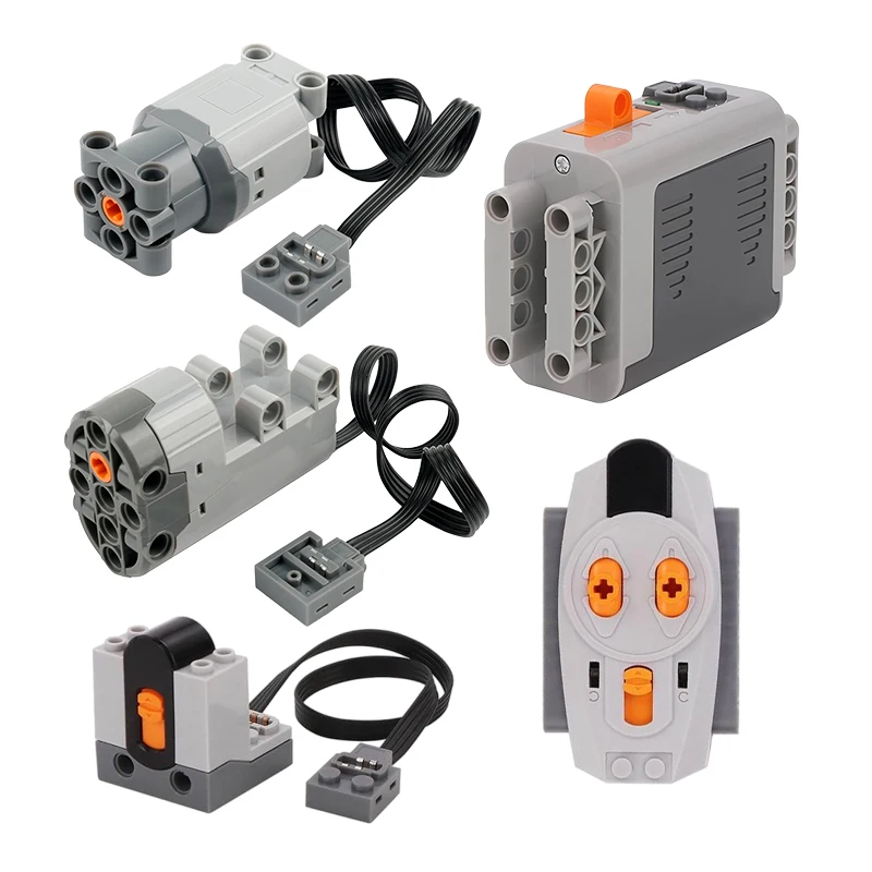 

MOC Power Function Extension Kit with High-Tech M/L Motors for All Brand-Compatible Building Blocks DIY Projects