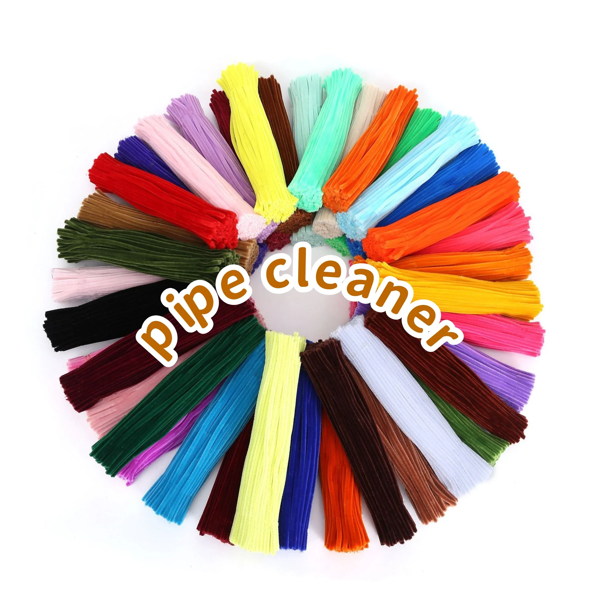 300 Pieces 21 Light Colors Pipe Cleaners Craft Supplies Chenille Stem Pipe Cleaners Bulk for Kids Creative DIY Project