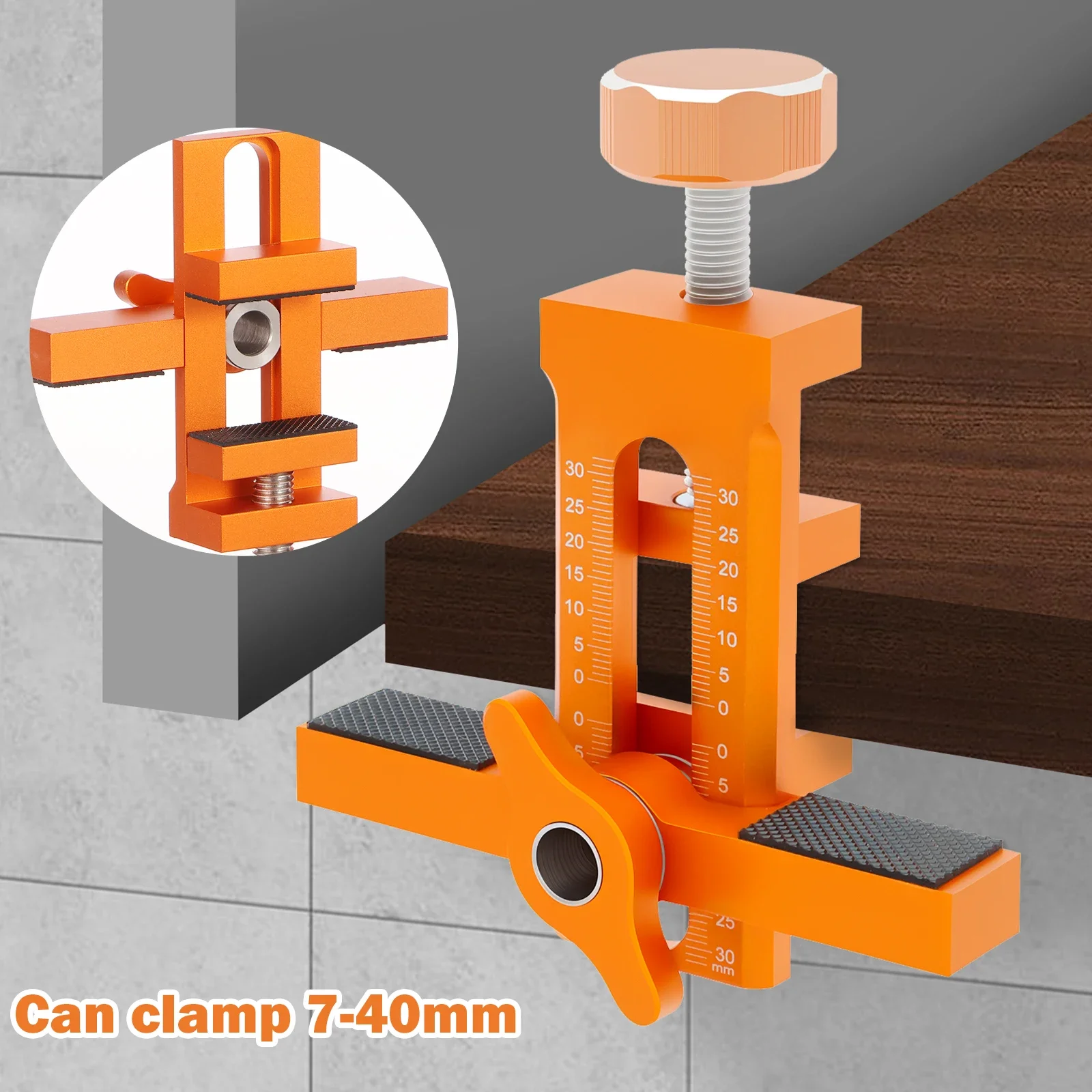 Cabinet Door Mounting Jig Quick Positioning Hole Opening Tool Adjustable Aluminum Alloy Cabinet Portable Cabinet Mount Locator
