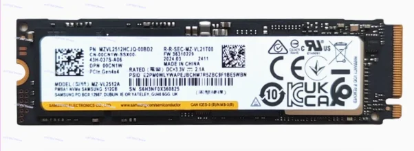 Used PM9A1 1T 2280 NVME PCIE4.0 M.2 1024GB Computer M.2 SSD Solid State Drive