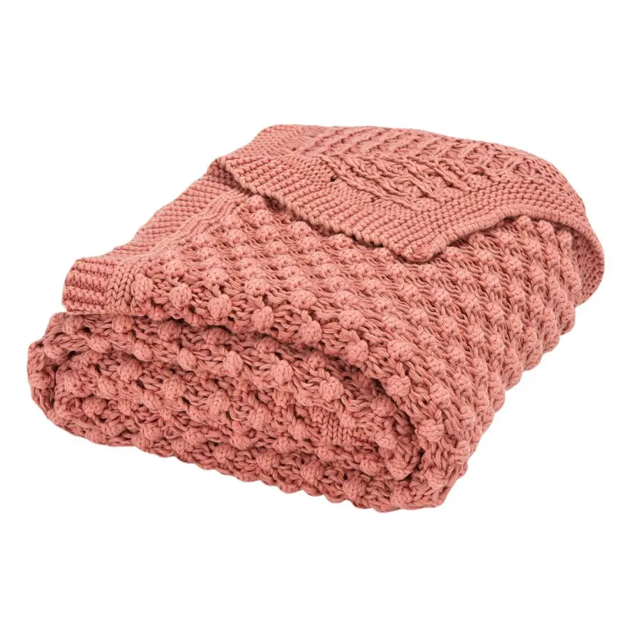 

Домашняя коллекция Larza Pink 50x60 дюймов вязаный диван-шезлонг клубное кресло гостиная спальня декоративное одеяло THR225C5