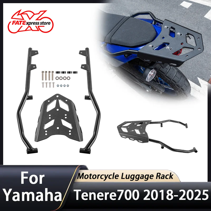 

For Yamaha Tenere700 Tenere 700 Rear Luggage Rack Case Carrier Cargo Holder Shelf Accessories 2018-2025 2024 2023 2022 2021 2020