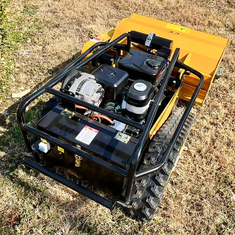 customized  CE Certified  Remote Control Lawn Mower Crawler/Wheel Type Automatic Cordless Atv Grass Cutter Machine