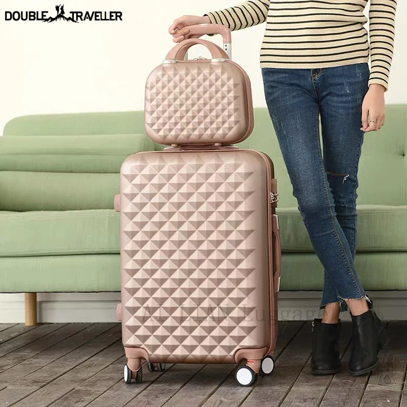 

20/22/24/26/28 inch travel suitcase on wheels trolley luggage Women cabin rolling luggage set carry ons suitcase case fahsion