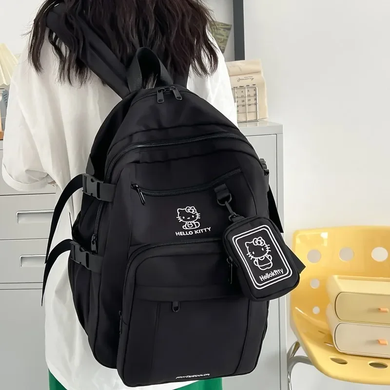 Sanrio Nieuwe Hello Kitty Student Schooltas Waterdichte Vlekbestendige Casual En Lichtgewicht Schattige Cartoon Rugzak