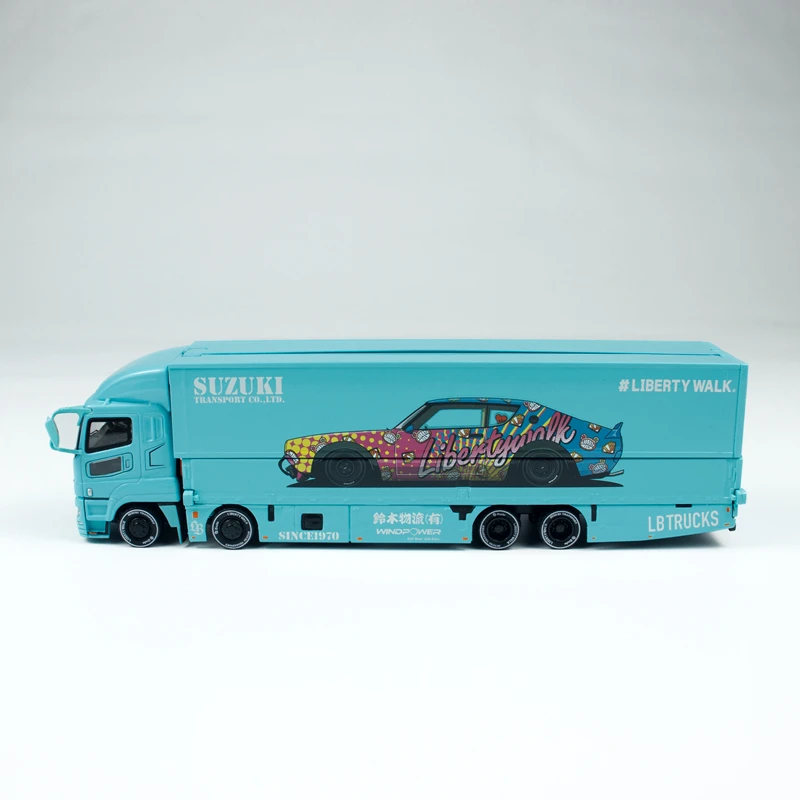 Tw 1:64 Mitsubishi Fuso Super Great Lb-Trucks Symulacja Stop Miniaturowy Model Samochodu Odlewany Kolekcja Zabawki Prezent Ozdoba