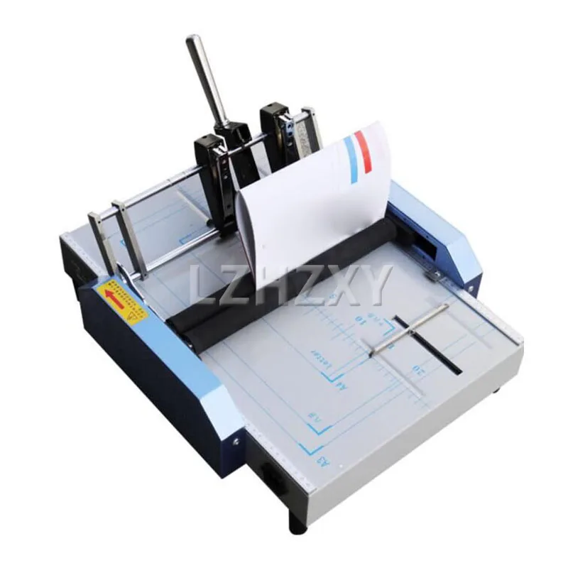 A3/A4 Electric Stapler Folding Machine 220V/110V Electric Creasing Machine Card Folding Machines Color Pages Dashed Machine