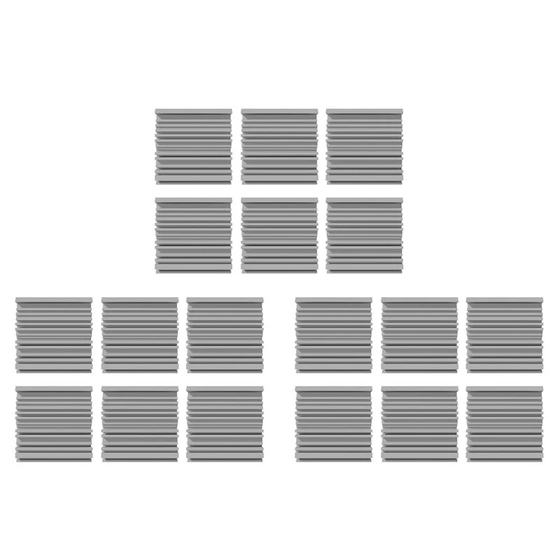 AA90-18 Pcs Self-Adhesive Acoustic Foam Panels,12 X 12 X 2 Inches Sound Absorbing Foam,Recording Studio Sound Proof Foam Grey