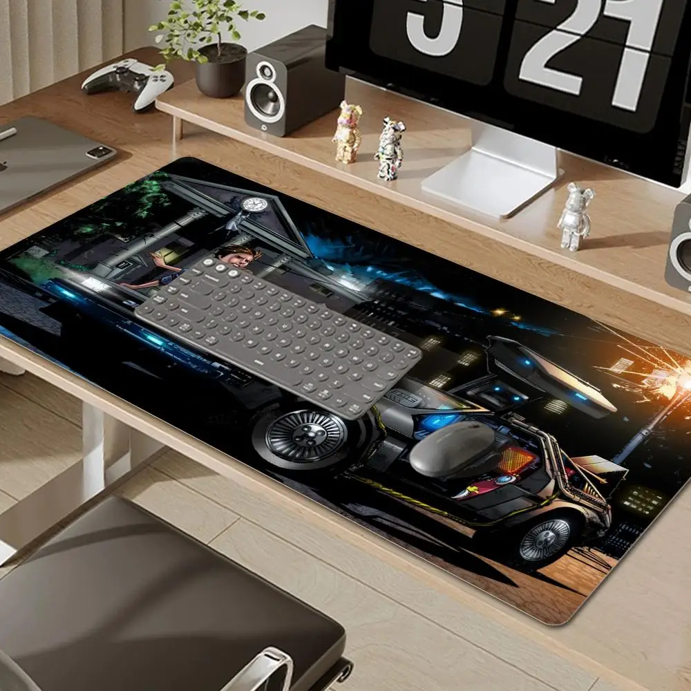 Ritorno al futuro Tappetino per mouse grande 90x40 cm Tappetino per mouse per computer Tappetino per tastiera grande Tappeto per tavolo per auto Tappetini per scrivania grandi Tappeti in gomma