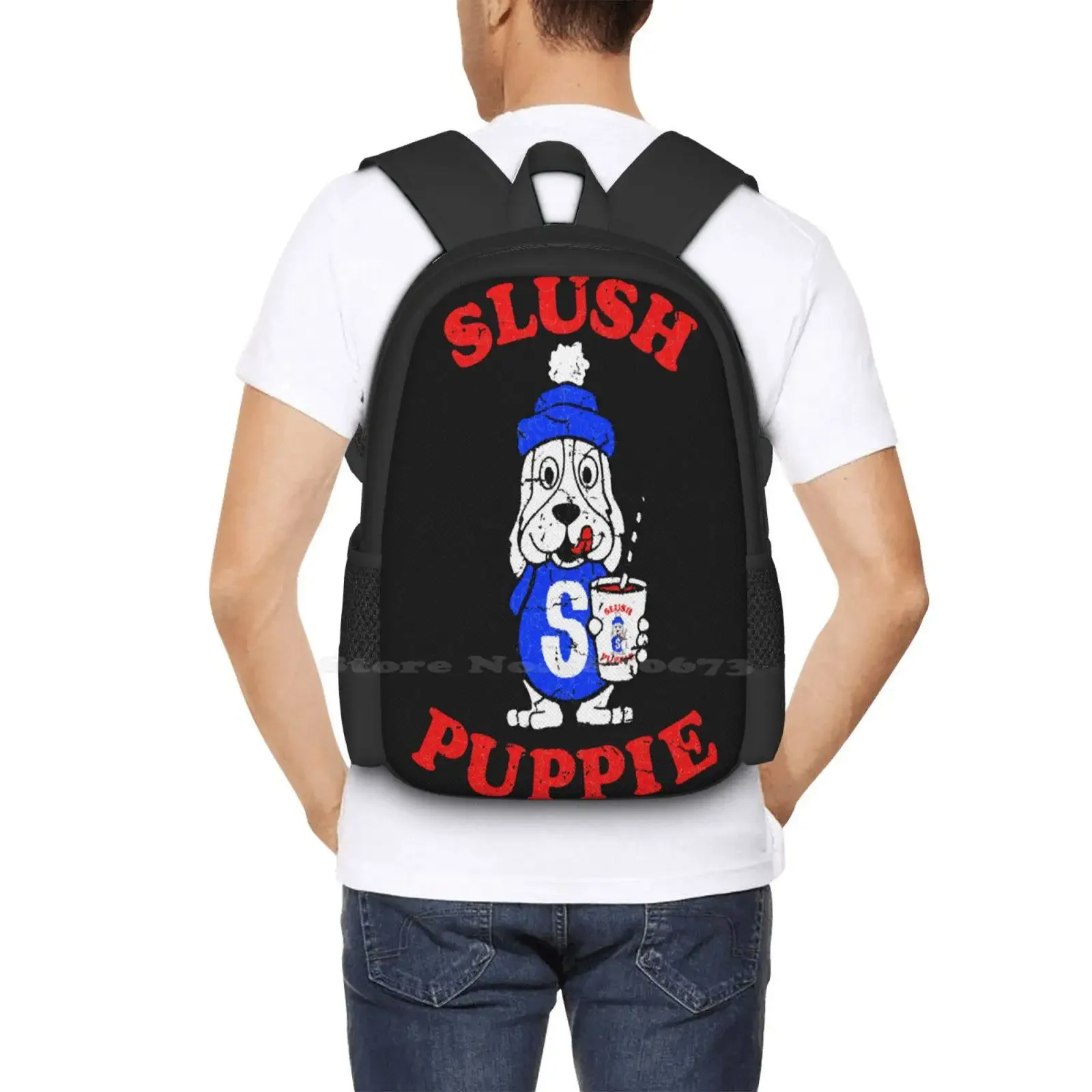 طين جرو كلاسيكي تي شيرت رائجة البيع المدرسية على ظهره حقائب الموضة طين جرو ريترو سلشي شعار شرب مضحك طين جرو