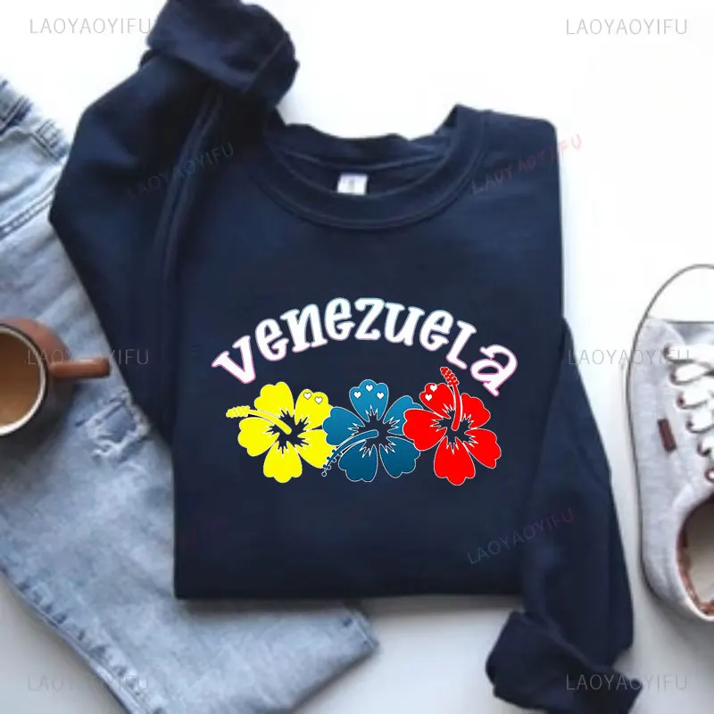 Venezuela Graphic Sweatshirt Venezuela Badge Pullovers Gift Venezuela South America South America Shirt Soft Comfortable Sweater