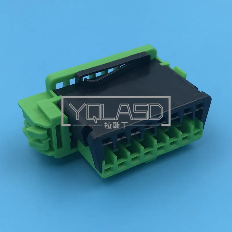 1 Set 16 Way Automobile Electric Cable Socket AC Assembly 953490-3 Car Unsealed Plug Green Auto OBD Diagnostic Connector