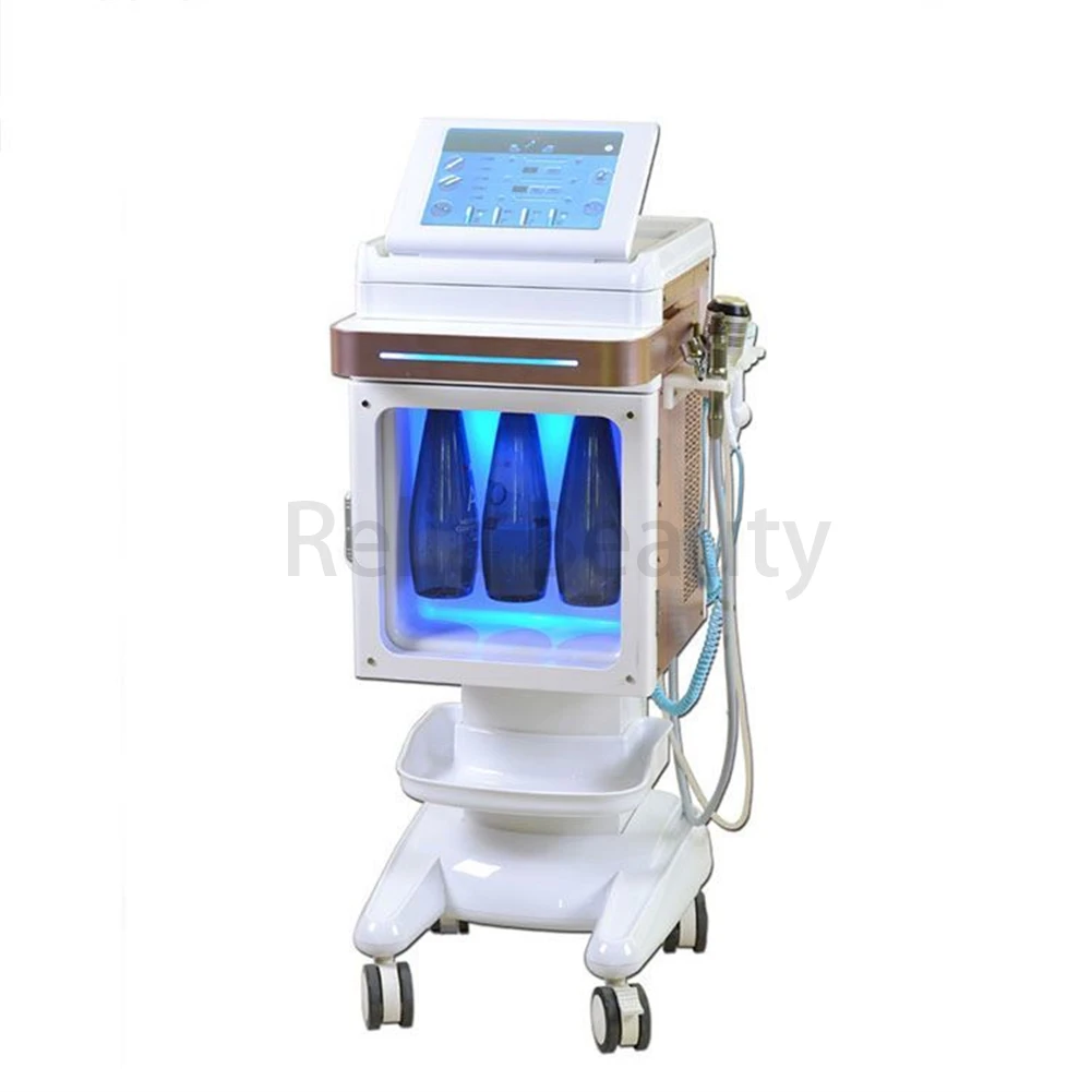 2023 skin rejuvenation dermabrasion pore cleaner aqua peeling solution hydro facial oxygen beauty machine oxygen jet h2o2 hydro