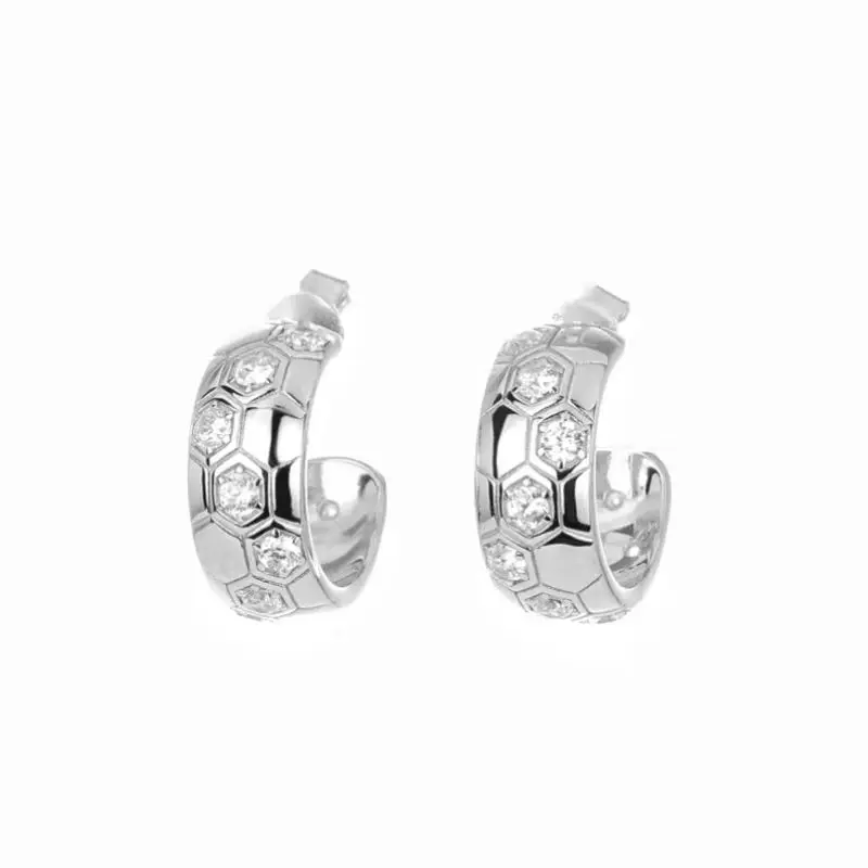 

ZOCA Luxury New Style 925 Sterling Silver Honey Sweet Bee House Earring For Women Silver Color Fine Jewelry