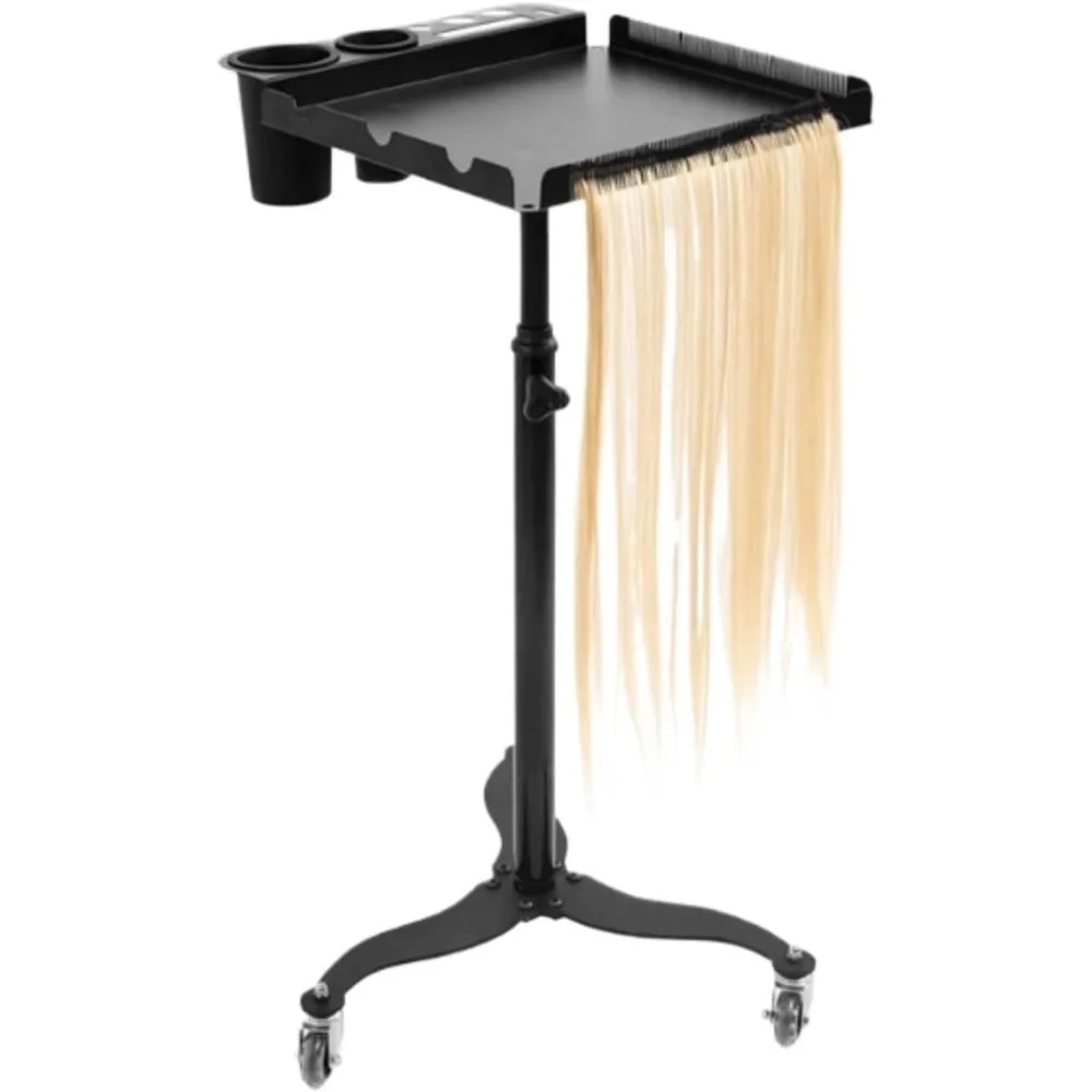 

Mobile Hair Station for Tools Storage Hairstylist Tray Rolling Cart Salon Tray Cart Salon Hair Extension Trolley Cart with Stora