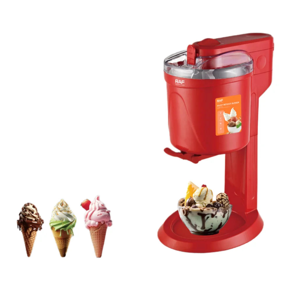 Portable Mini Ice Cream Machine Automatic Stirring Homemade Ice Cream Machine 1000mlDIY Soft Ice Cream Machine