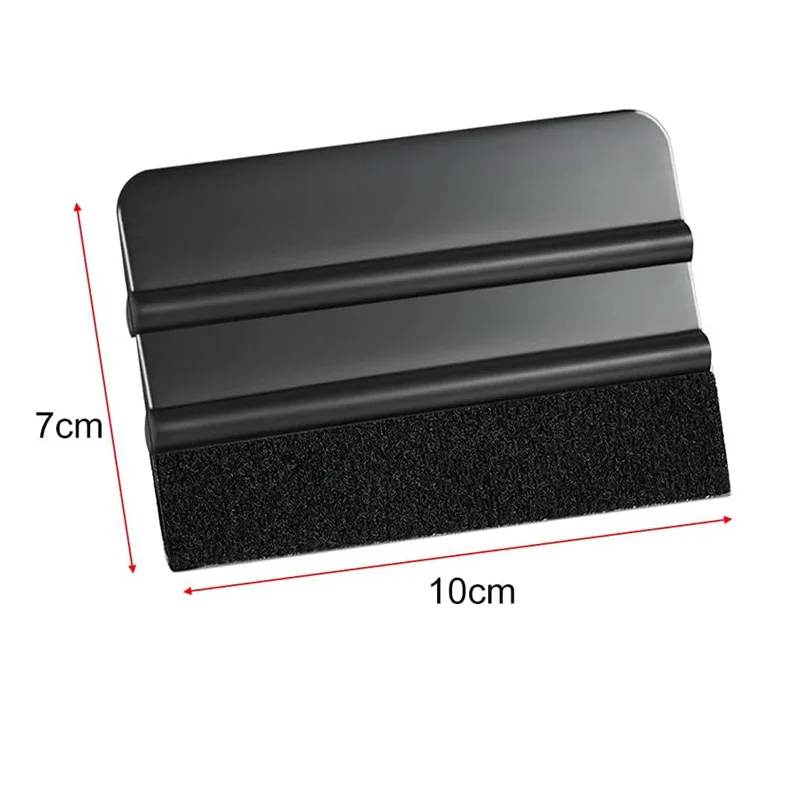 10Pcs Vinyl Squeegee with 10Pcs Squeegee Felt Fabric for Tint Film Decal Scraper Applicator Vinyl Wrap Window Tint Tool