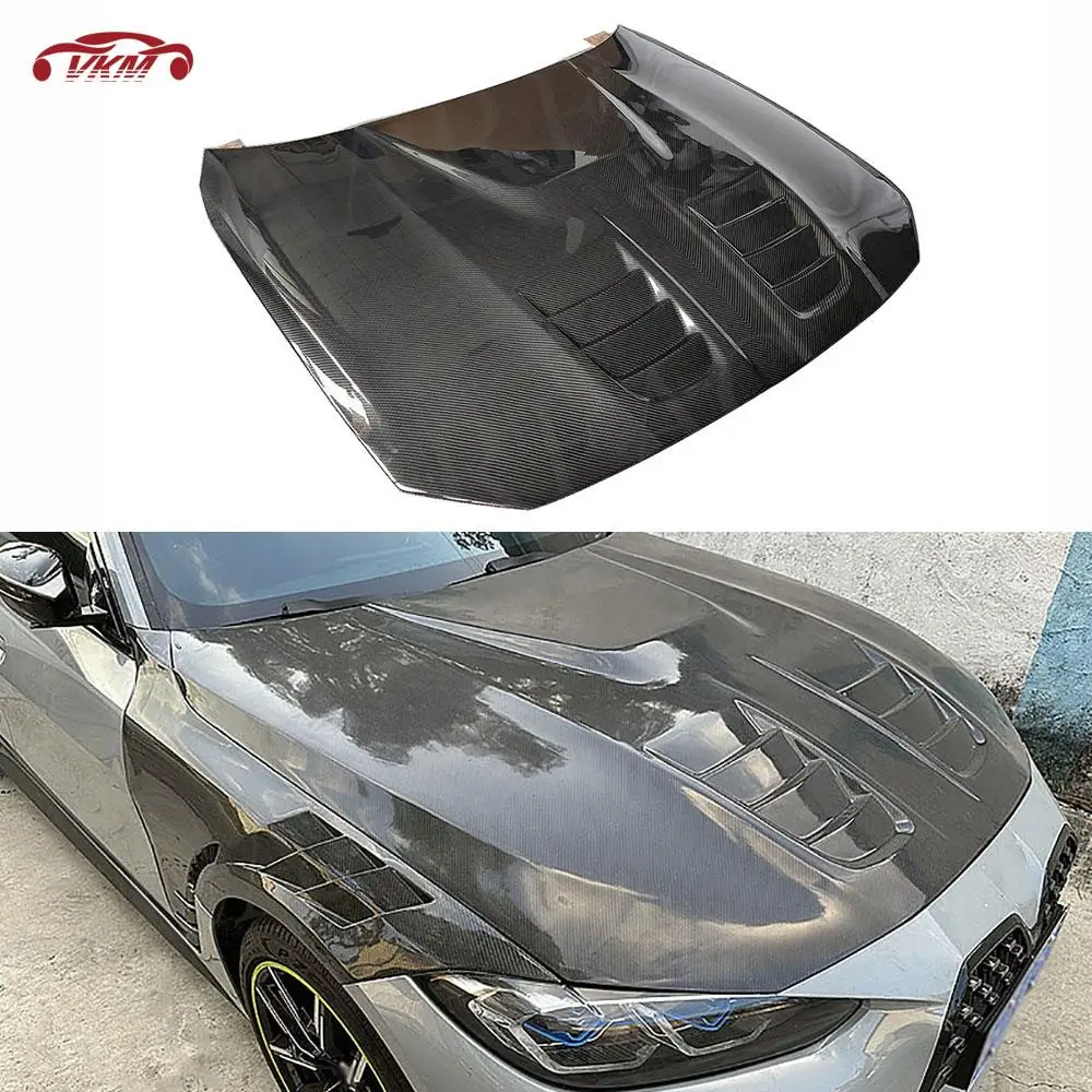 

Carbon Fiber Car Engine Hood Cover for BMW 3 4 Series G80 M3 G82 G83 M4 2021+ FRP Front Bumper Engine Hood Bonnet Car Styling