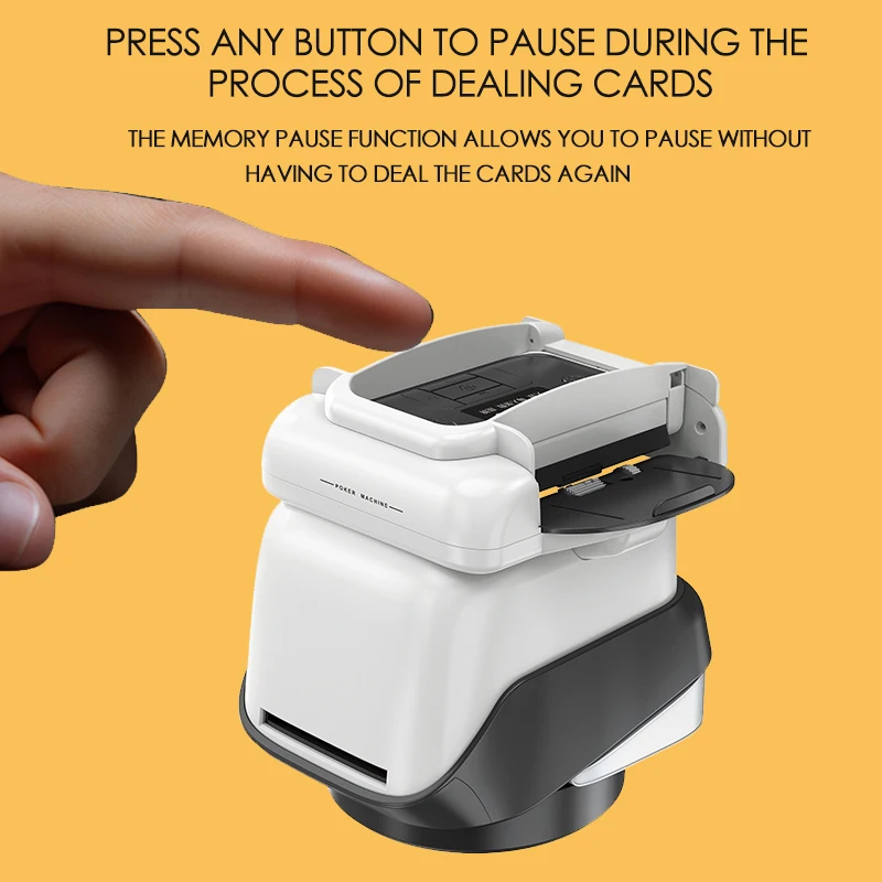 4 Decks Playing Cards Shuffling Dealing Machine Rechargeable Electric Automatic Card Shuffle Dealer with 4PCS Wireless Buttons view 2