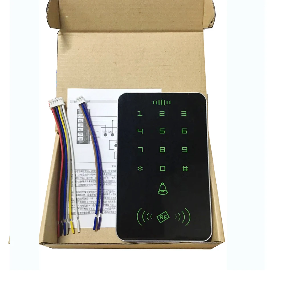 

125khz RFID Proximity Card Digital Keypad Access Control System Door Lock Controller RFID/EM Keypad access card reader no light