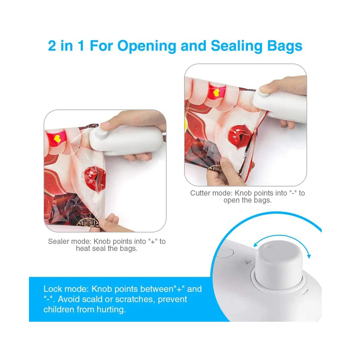 Mini Foil Sealer, USB Rechargeable Mini Foil Sealer, Sealing Machine, Bags Welding Machine, Bag Welder