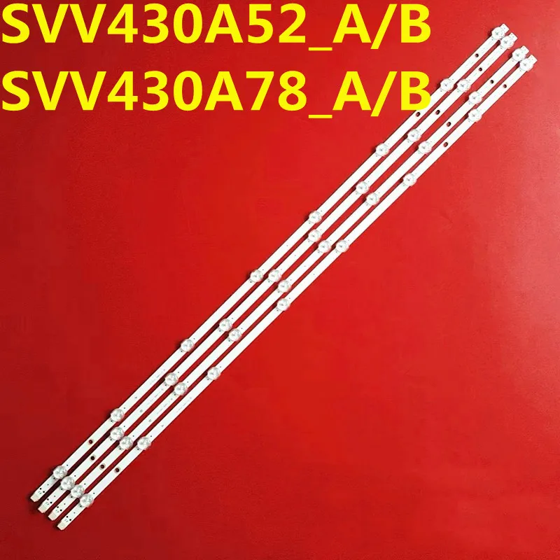 10set LED Strip For SVV430A87 VES430UNYB TX-43FX555E TX-43GX555E TX-43FS350E TX-43FS352B TX3503S  DLED43UHDHDRS LC430EQY SM A3