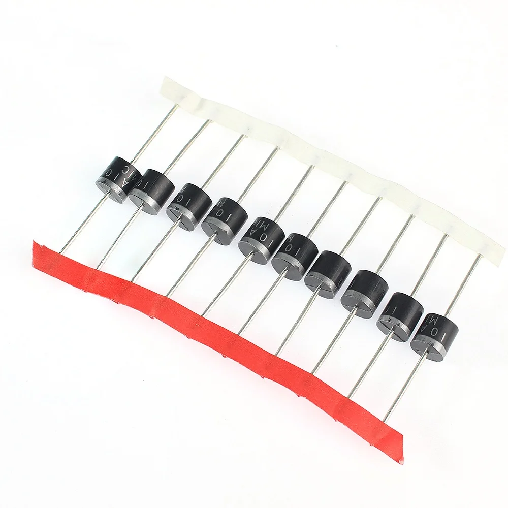 SAMIROB 10/20 Stück 10A10 Dioden 10A 1000V DO-27 elektrisches Axial-Gleichrichterdioden-Kit – Detail 6