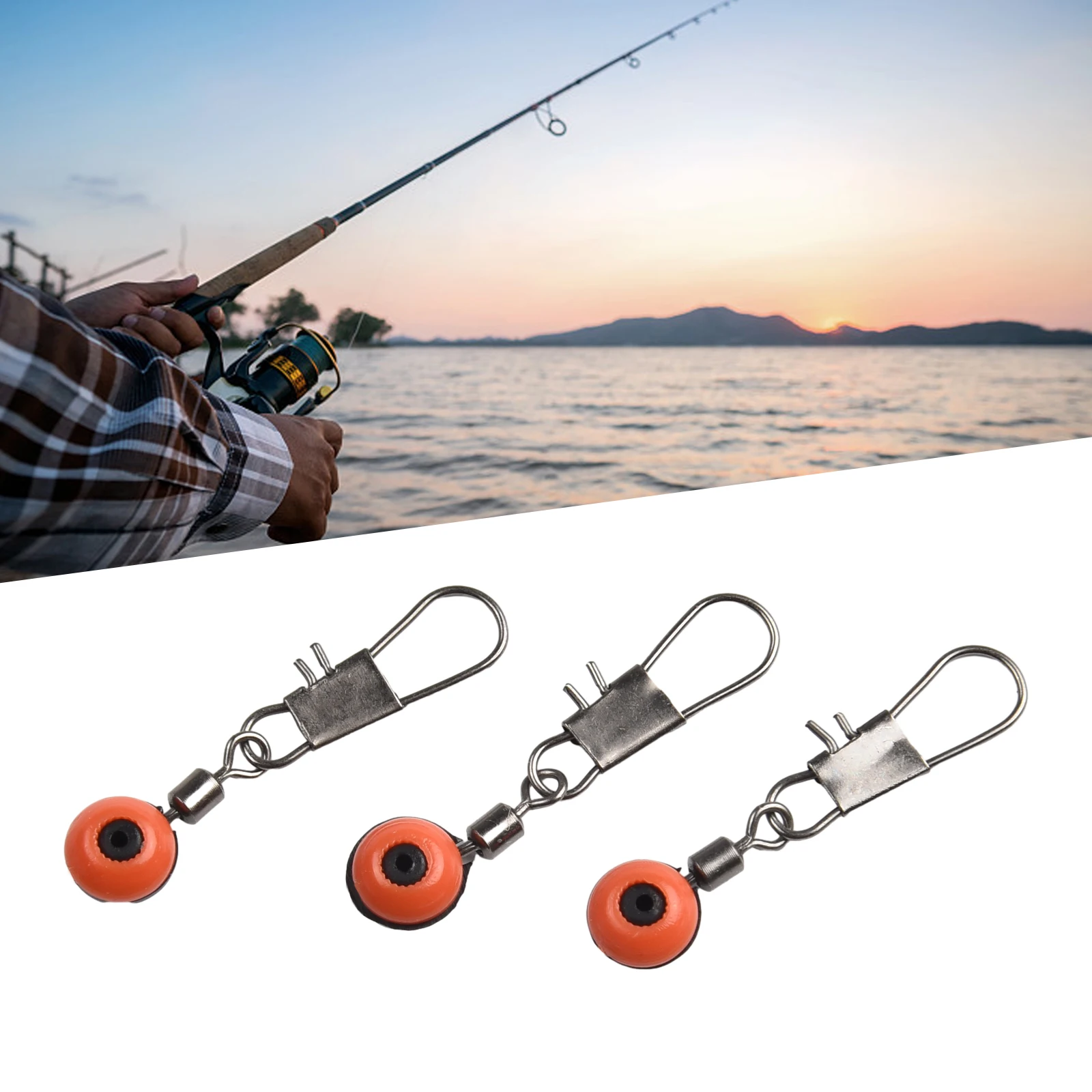 10pcs 35/33/29/23mm Fishing Stop Space Beans Connector Swivels Beads Snap Carp Bolt Pulley Rig Stainless Steel