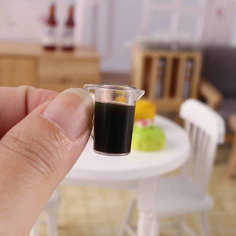 1 セット 1:12 ドールハウスミニチュアケトルハーブティーカップ飲料ティーセット子供ふり遊びおもちゃドールハウスアクセサリー