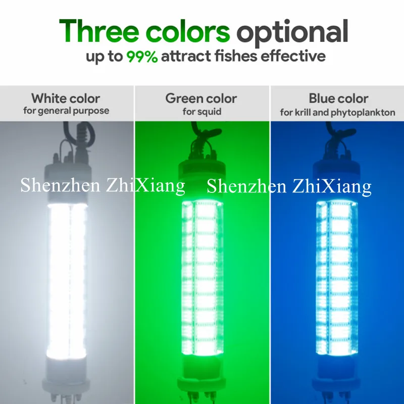 Imagem -04 - Luz de Pesca Led Verde Atraindo Peixes Subaquáticos Led Noite Atraindo Lâmpadas para Barcos Docas Ferramentas de Pesca 12v