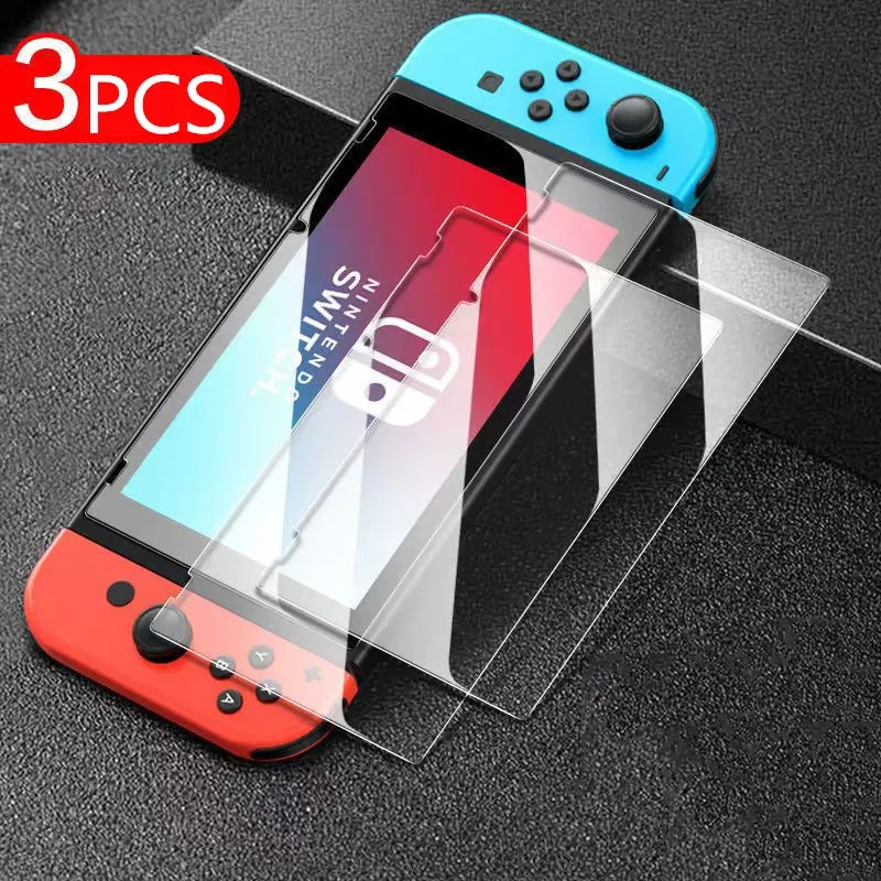 1/2/3PCS 9H HD Tempered Glass For Nintendo Switch NS Oled Screen Protector Film For Nintendo Switch Lite Accessories