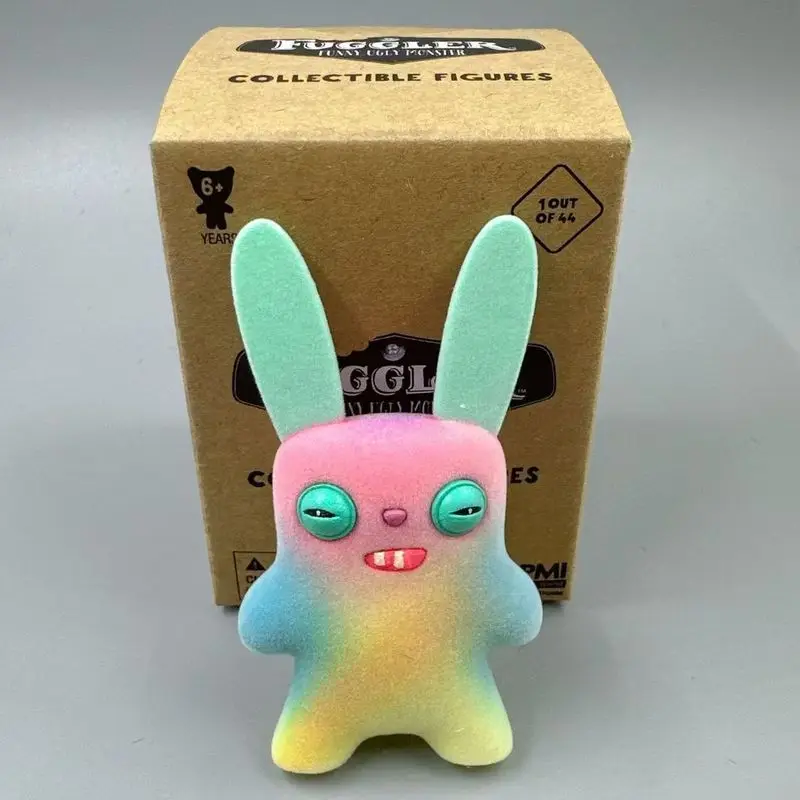 Fuggler genuíno bonito dente monstro série caixa cega brinquedos portáteis chaveiro pingente feio bonito na moda mini boneca saco ornamento presentes