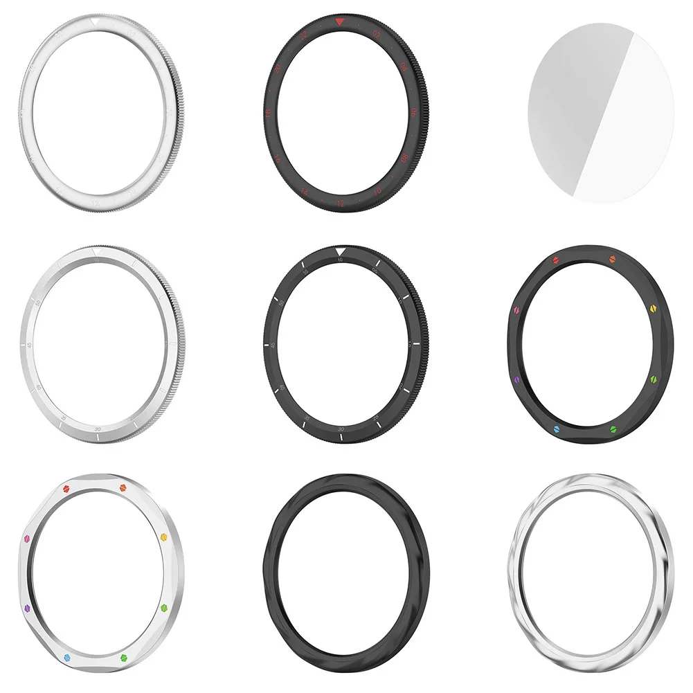 Metall Lünette Ersatz Fall Abdeckung Ring Gehärtetes Glas Displayschutzfolie für Xiaomi Uhr S4/S3 für Xiaomi Uhr S4 ESIM/S3 ESIM