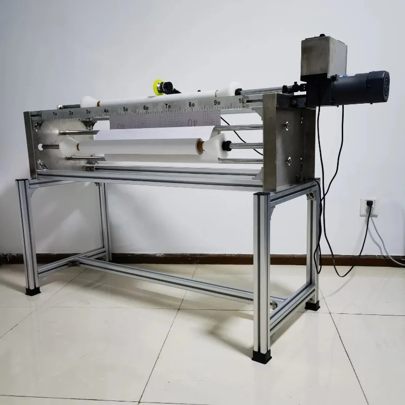 GookiiTech Latest Design Cheap Automatic Electrical Motor Film and Paper Slitting Rewinding Machine Foil Rewinding Machine