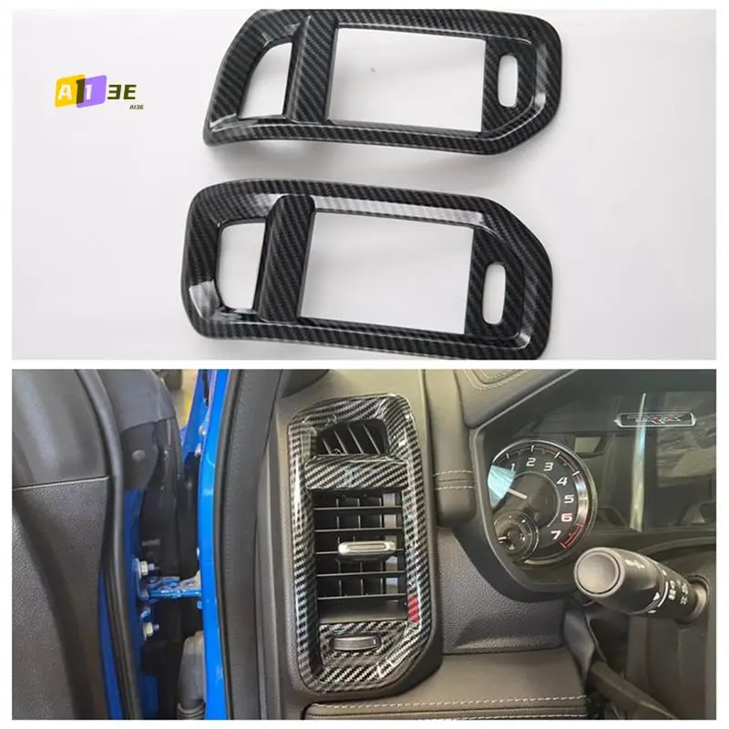 

A03E-Car Interior Accessories Instrument Desk Side Air Vent Trim Cover For Dodge RAM Trucks 1500 TRX 2023