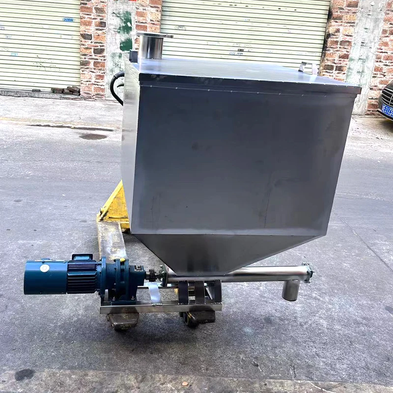 

спиральный конвейер с перемешивающим лезвием, встроенный питатель, гранулированный порошок из нержавеющей стали, автоматическая подача, винтовой конвейер