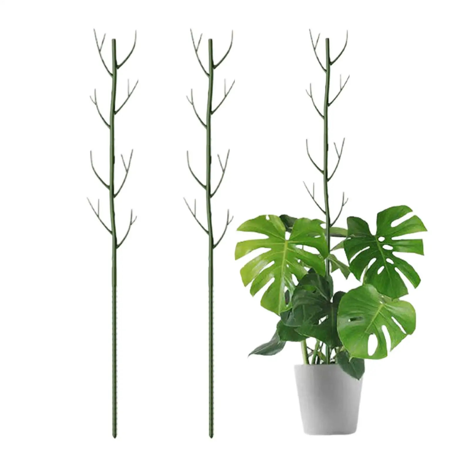 

3 шт. опорных колышков для растений, садовые штабелируемые столбики, опорные стержни для вертикального роста, для вьющихся растений