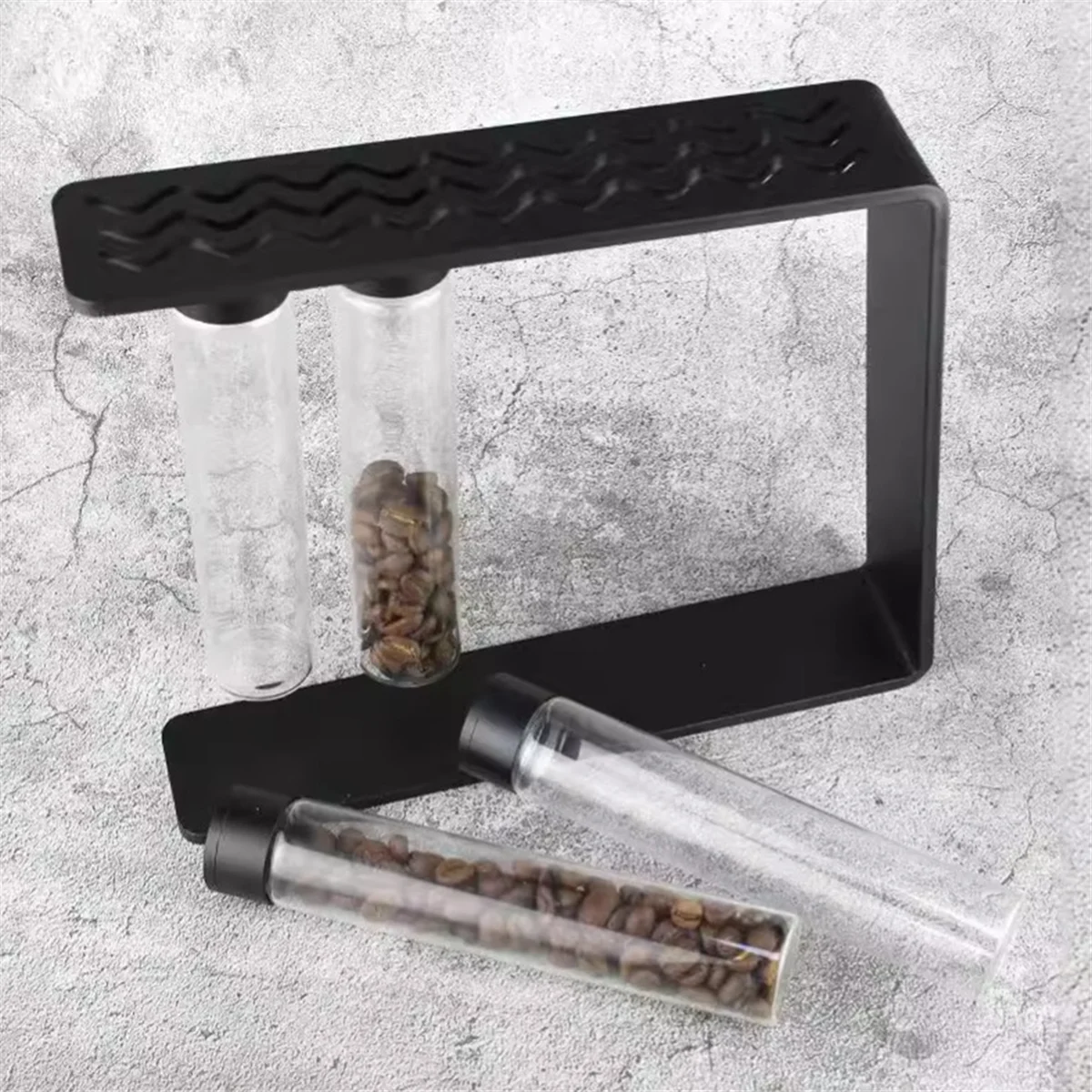 Magnetic Coffee Bean Packaging Bottle Test Tube Glass Display Rack Storage and Preservation Coffee Tools Sealed Jar