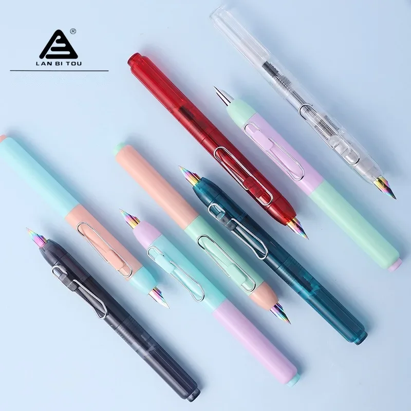 Lanbitou 3088/3088A Press Fountain Pen Retractable Luxury Elegant Pens F/EF Hooded Nib Writing Office School Supplies Stationery